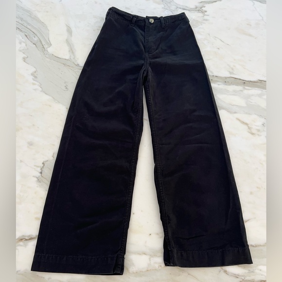 We The Free Denim - WE THE FREE BLACK COTTON HIGH RISE WIDE LEG JEAN PANTS SIZE US 24